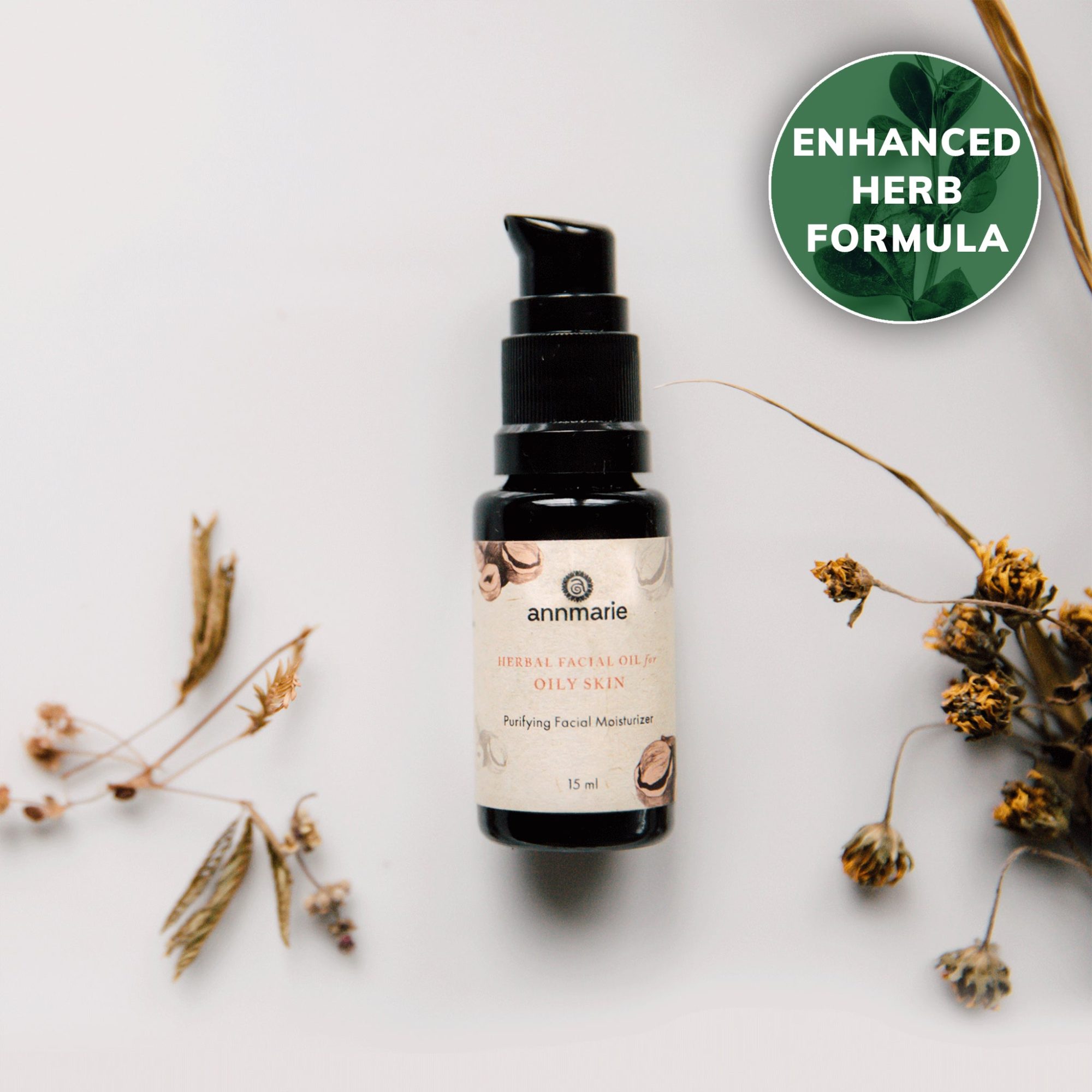 Herbal Facial Oil for Oily Skin (15ml) - Ads